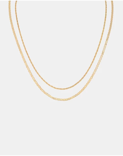 Astrid & Miyu - Illusion Double Chain Necklace