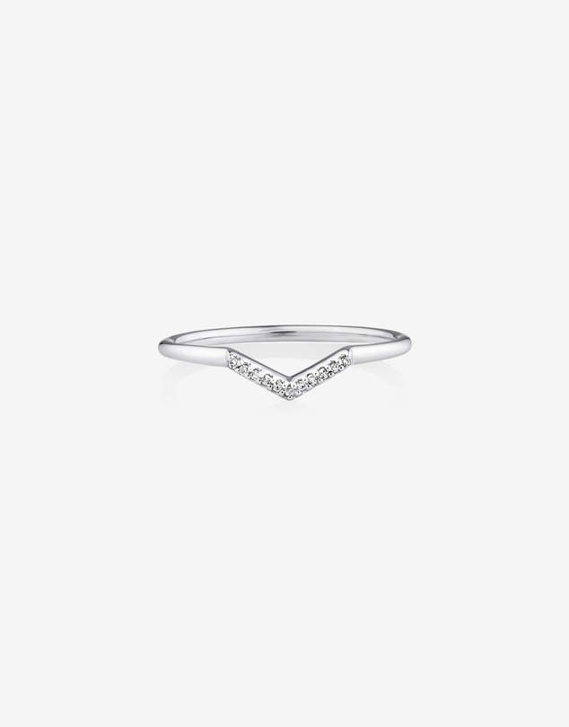 Michael Hill - Arrow Ring with Diamonds in Sterling Silver