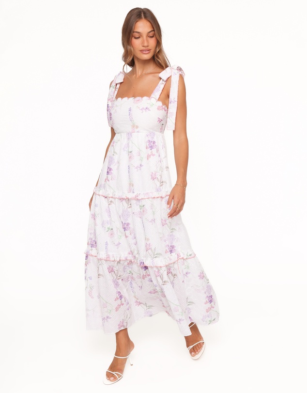 Petal & Pup - Aurelia Maxi Dress - Purple Floral