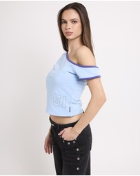 Insight - Varisty Off Shoulder T-Shirt