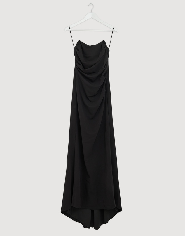 Revibe - Repaired CHANCERY Amaya Strapless Drape Gown - AU 10