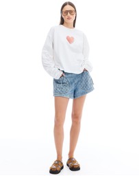 THE TALES - We Love Velvet Heart Long Sleeve Tee