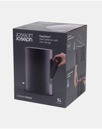 Joseph Joseph - EasyStore™ 5L Matt Black Bathroom Pedal Bin