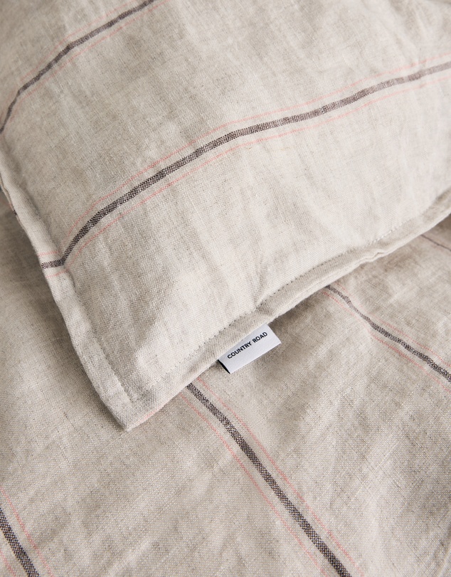 Country Road - Skye Linen Queen Quilt Cover