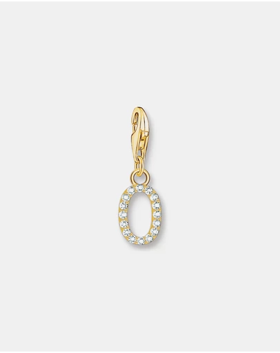 THOMAS SABO - Charm Pendant Letter O Gold Plated