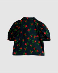 Mini Rodini - Lingonberries All Over Print Woven Blouse - Babies-Kids