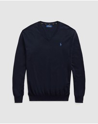 Polo Ralph Lauren - Slim Fit Cotton V-Neck Sweater