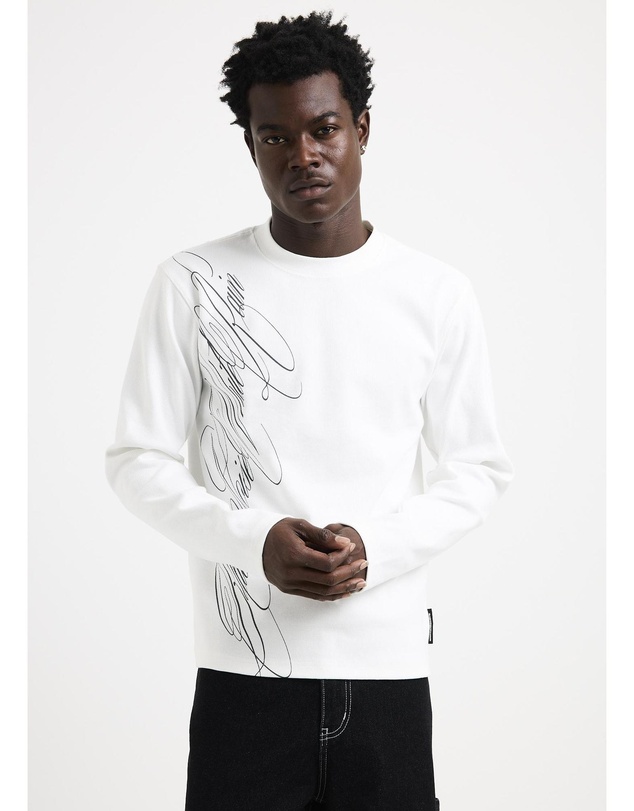 Black Noise White Rain - Charm Long Sleeve Tee