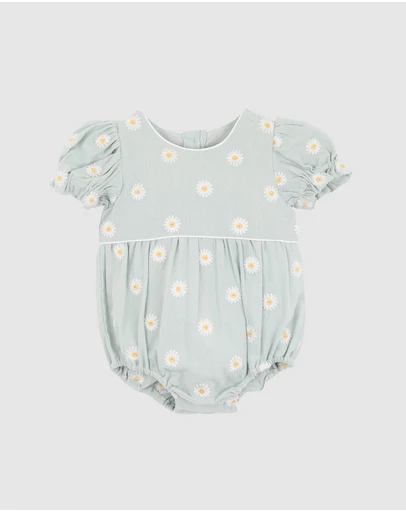 Bebe by Minihaha - Tess Embroidered Daisy Bodysuit - Babies