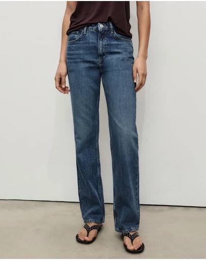 M.N.G - Matilda Medium-Rise Straight-Fit Jeans