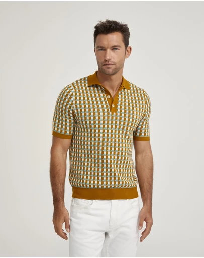 Oxford - Louis Jacquard Knitted Polo