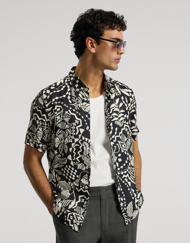 Calibre - Relaxed Shadow Tapestry Shirt Black