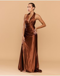 CATHERINE FERRARO - Zenia Halter Gown