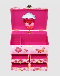 Pink Poppy - Vibrant Vacation Medium Musical Jewellery Box