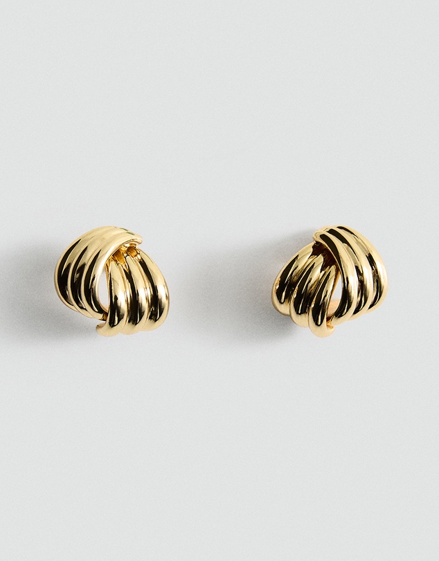 M.N.G - Intertwined Knot Earrings