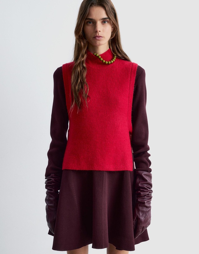 & Other Stories - Wool Bib Collar Top