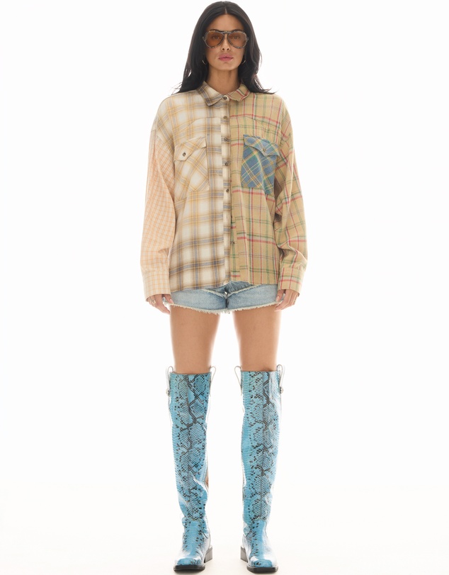 THE TALES - Half n Half Teddy Western Shirt