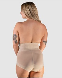 B Free Intimate Apparel - High Waist Power Mesh Tummy Control Brief