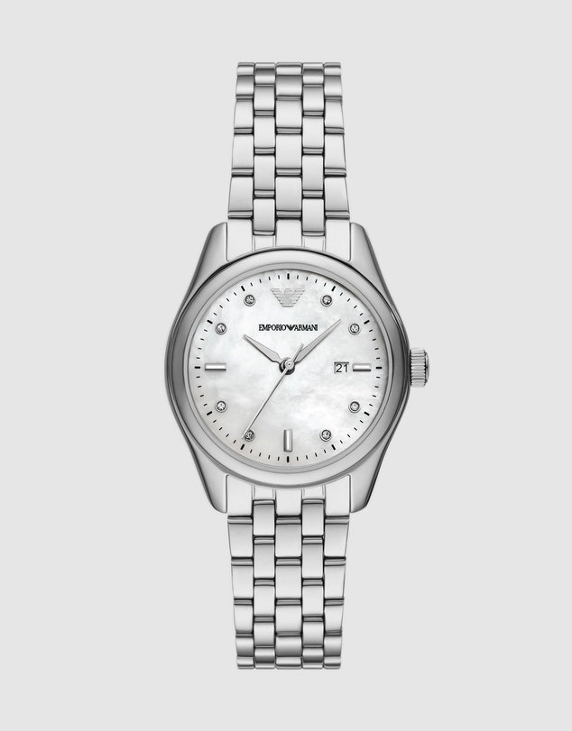 Emporio Armani - Silver Tone Analogue Watch