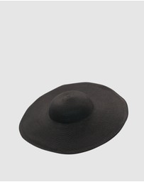 Morgan & Taylor - Mona Racewear Plate Hat in Black