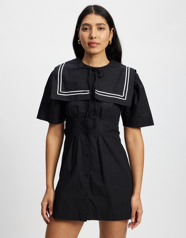 Damson Madder - Peppy Sailor Mini Dress