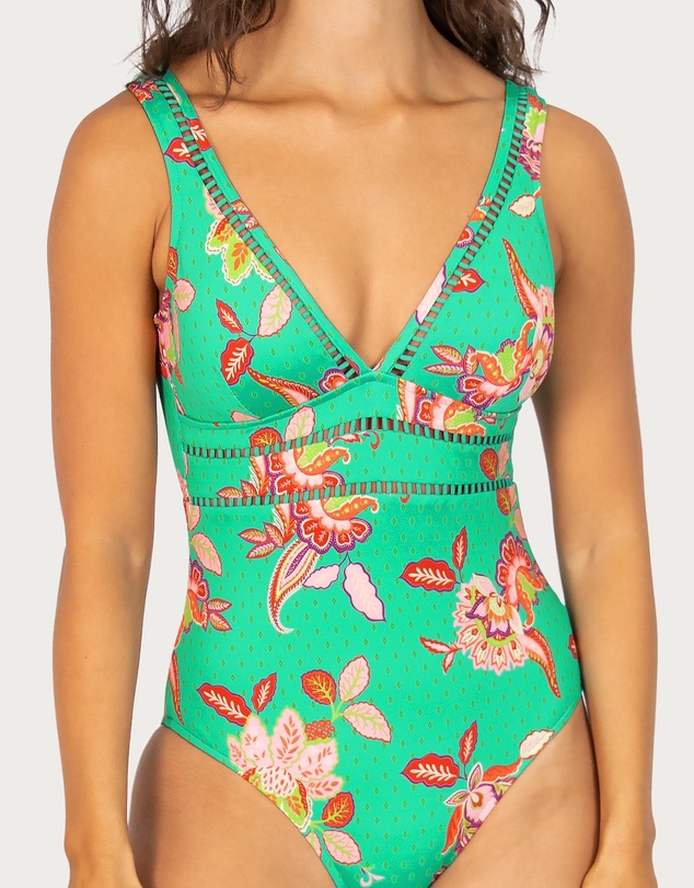 Baku Swimwear - Spice Temple Longline One Piece Swimsuit