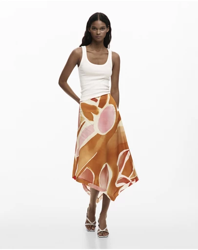 Desigual - Asymmetric petal skirt