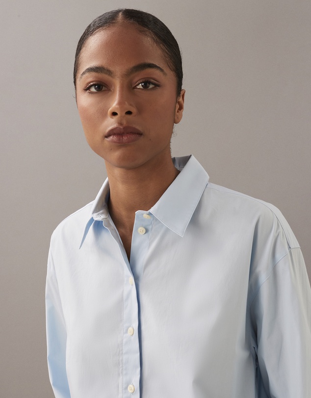 Calvin Klein - Cotton Poplin Stretch Relaxed Shirt