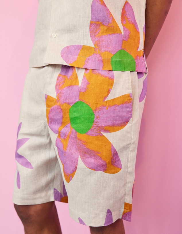 Frescobol Carioca - FC X John Booth Felipe Linen Shorts
