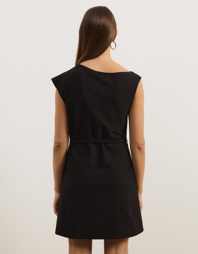 Atmos&Here - Luka Slash Neck Mini Ponte Dress