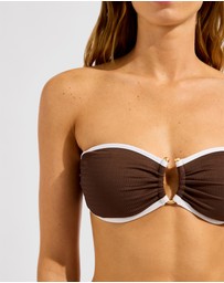 Seafolly - Beach Bound Ring Front Bandeau Bikini Top