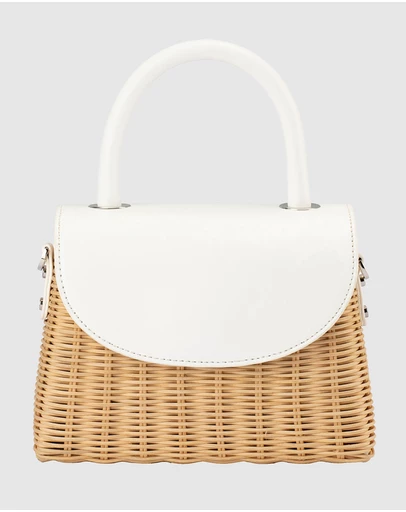 Olga Berg - Elle Wicker Top Handle