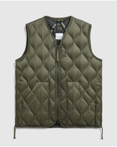 TAION - Military V-Neck W-Zip Down Soft Shell Vest