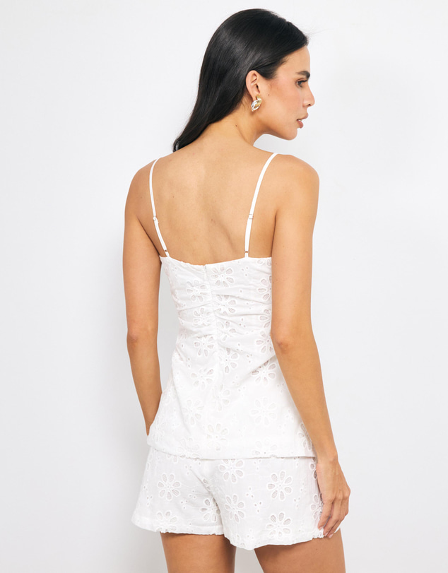 AERE - Vivi Cotton Broderie Cami Top