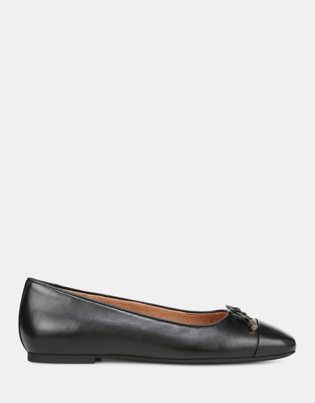 Vionic - Klara Ballet Flat - Black Leather