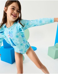 Rock Your Kid - Frozen Long Sleeve Swimsuit - ICONIC EXCLUSIVE - Kids