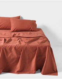 Linen House - Volley Check Sheet Set