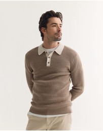 Oxford - Sam Contrast Collar Knit