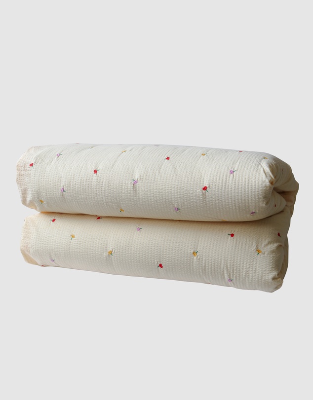 Mosey Me - Forget Me Not Embroidered Quilt Cover