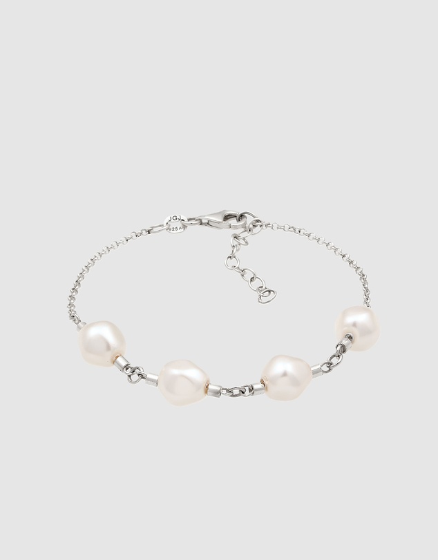 Elli Jewelry - Swarovski® Pearl Bracelet in 925 Silver