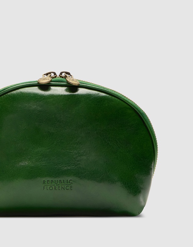 Republic of Florence - Porter Green Leather Pouch