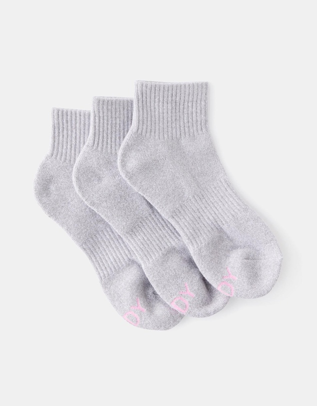 Cotton On Body Active - 3-Pack Body Quarter Crew Socks