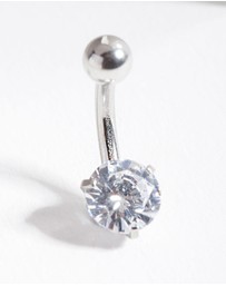 Lovisa - Surgical Steel Cubic Zirconia Belly Bar
