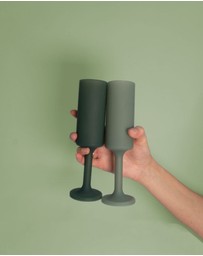 porter green - seff | silicone unbreakable champagne flutes