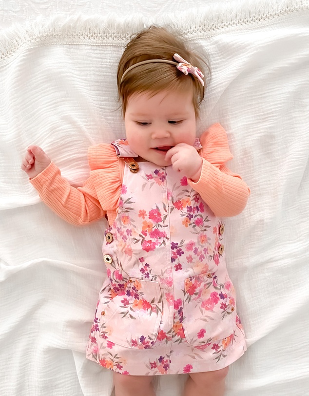 WITH LOVE FOR KIDS - Hazel Denim Pinafore Dress - Babies - Kids
