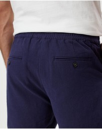 Staple Superior - Newport Textured Linen Blend Shorts