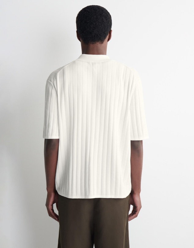 COS - Ribbed-Knit Cotton Shirt