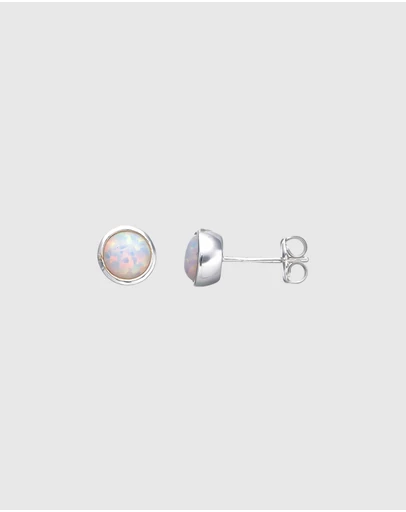 Von Treskow - Cased Czelline Opal Round Studs