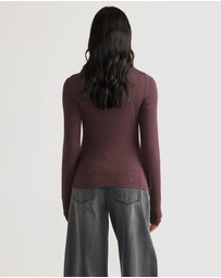 Decjuba - Maxine Crossover Long Sleeve Top