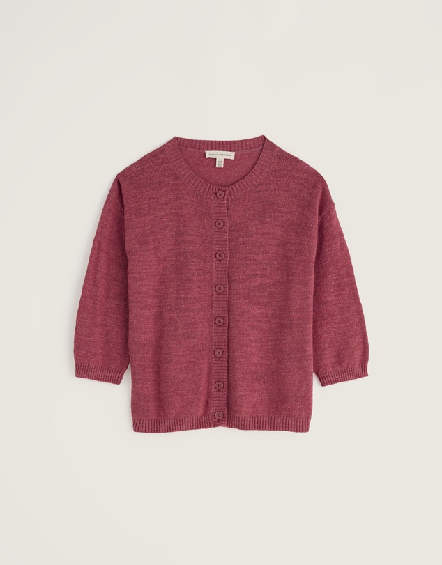 Seasalt - Seasalt Cornwall Pink Pentire Steps Linen & Organic Cotton Cardigan